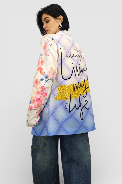 Moderni sako sa printom Ines