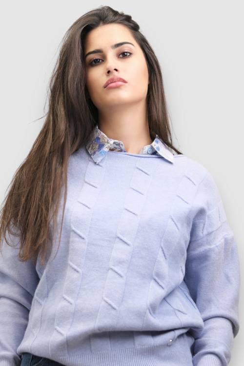 Ženski lagani plavi džemper Erica