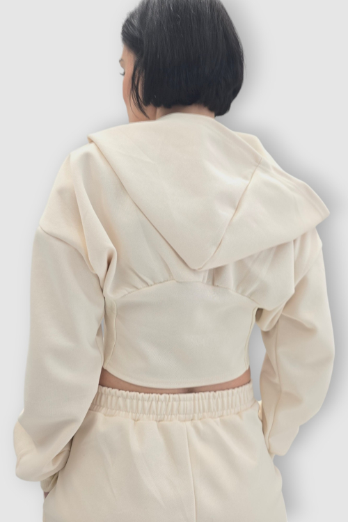 Ženska bež moderna pamučna trenirka Megan