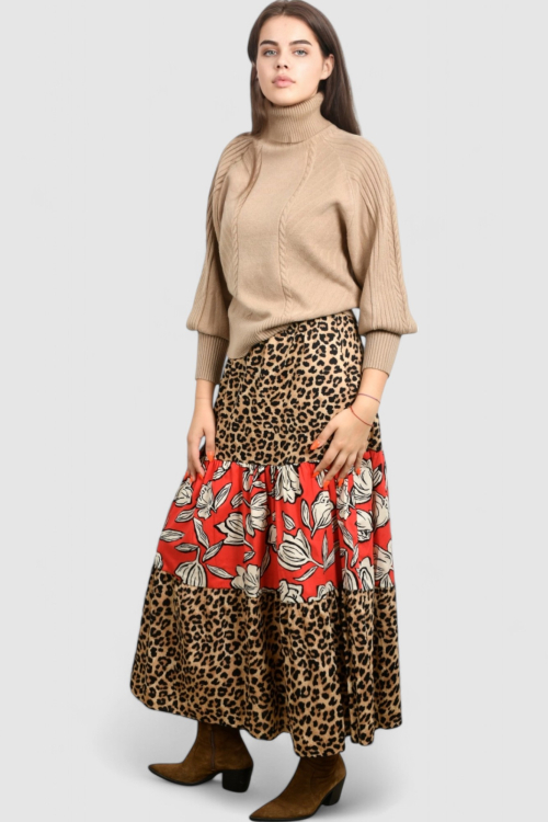 Ženski bež topliji džemper Oriana