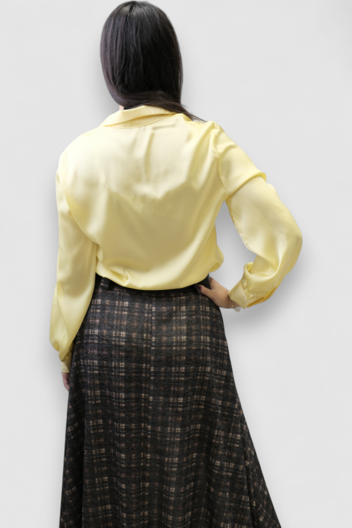 Ženska suknja Lunaire u kariranom uzorku, A kroja