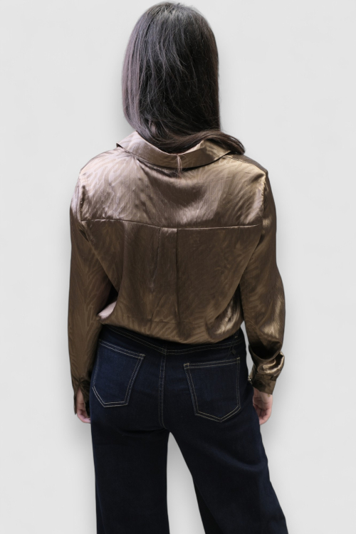 Ženske tamno plave široke traperice Eliza s visokim strukom i širokom nogavicom