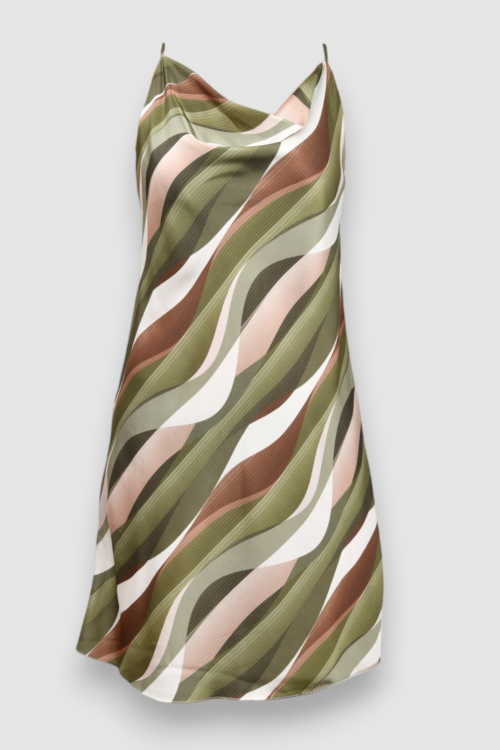 Ženska zelena  elegantna haljina Viola Military