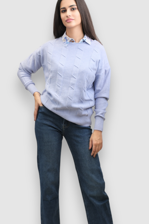 Ženski lagani plavi džemper Erica