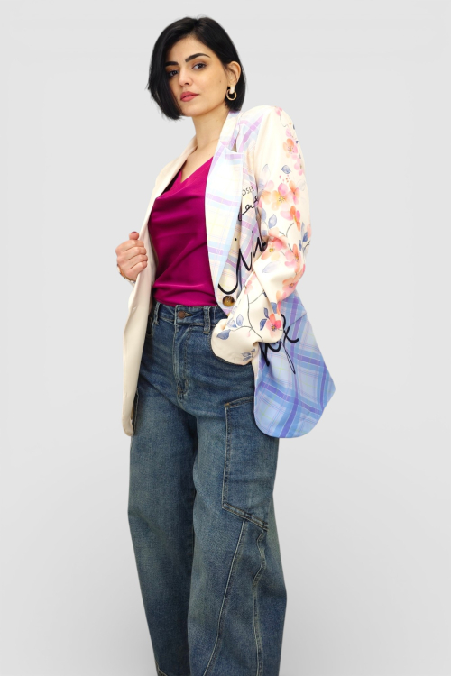 Moderni sako sa printom Ines