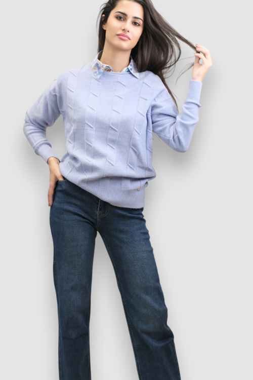 Ženski lagani plavi džemper Erica