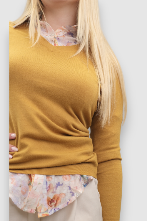 Ženski žuti lagani džemper Cassandra