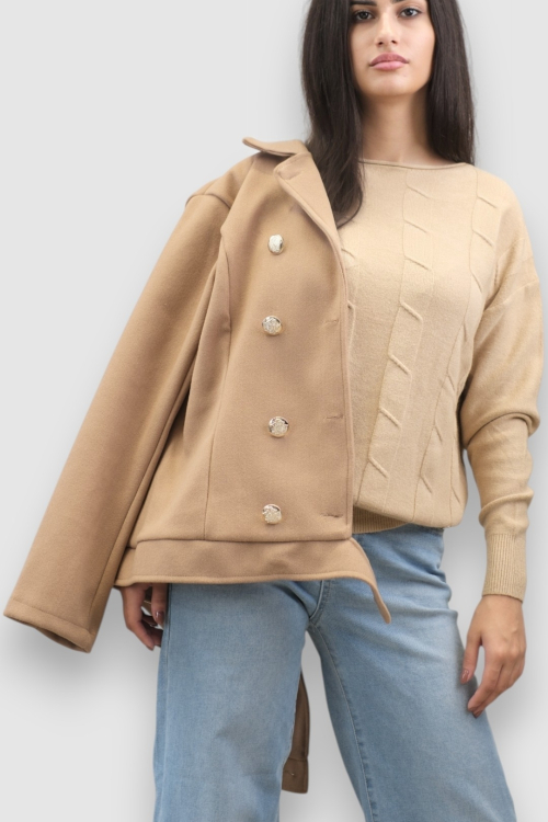 Ženski bež lagani džemper Erica