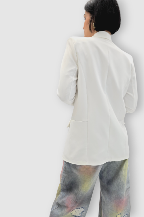 Elegantni duži sako Finna u bijeloj boji