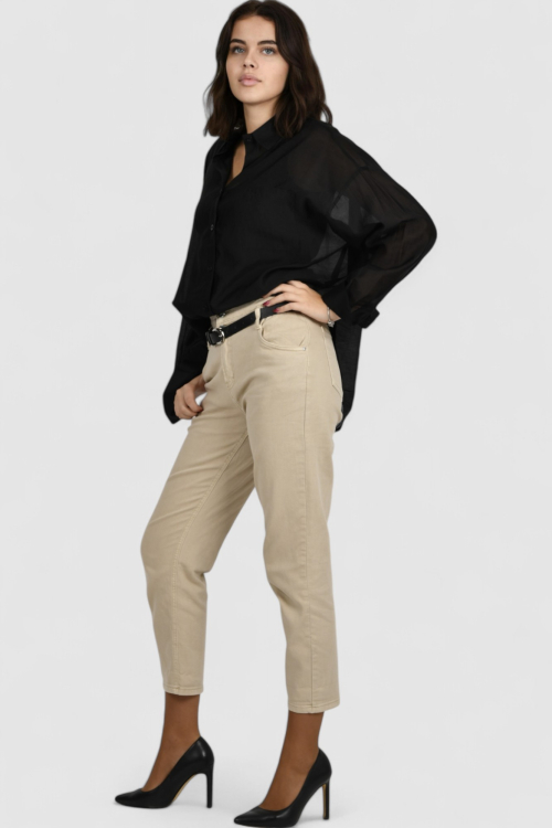 Ženske bež traperice Enid