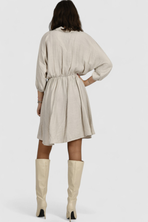 Ženska bež svakodnevna haljina Izumi