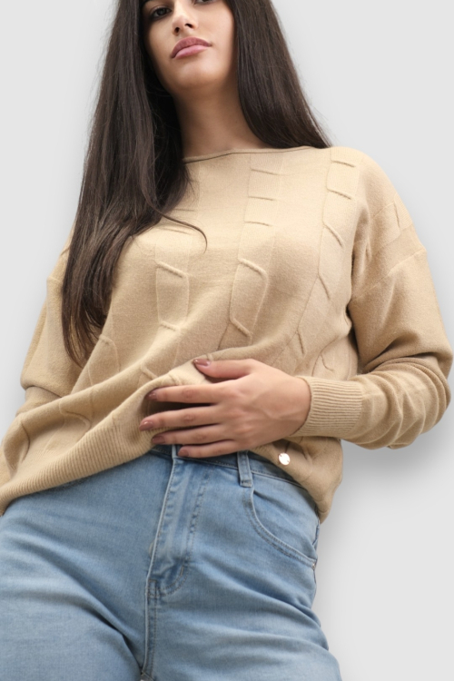 Ženski bež lagani džemper Erica