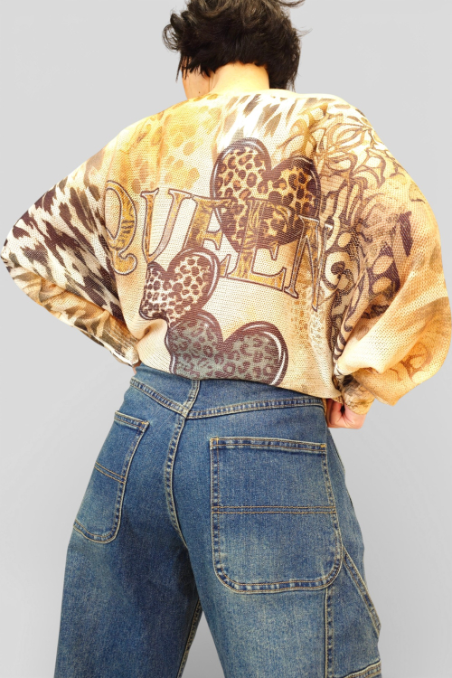 Tamno plave trendi barrel traperice Livia sa zelenkastim efektom