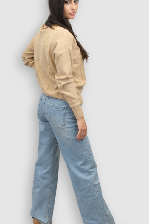 Ženski bež lagani džemper Erica